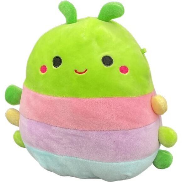 8" Kellytoy Rutabaga Caterpillar Insect Squishmallow - Picture 1 of 4